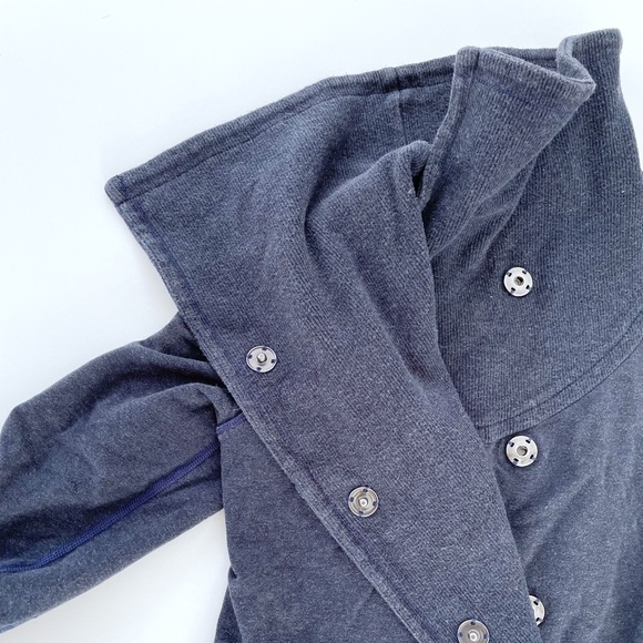 lululemon Gratitude Wrap Heathered Inkwell Snap Jacket - Picture 2 of 2